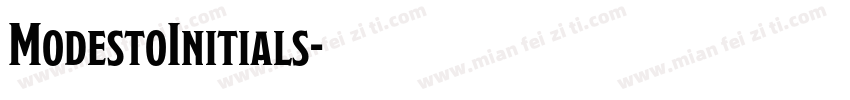 ModestoInitials字体转换