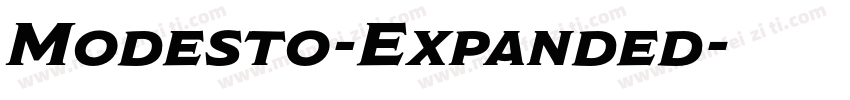 Modesto-Expanded字体转换