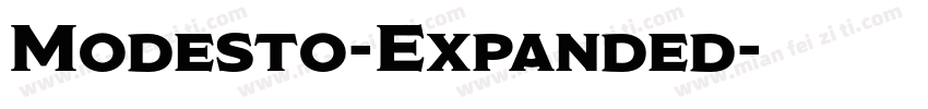 Modesto-Expanded字体转换