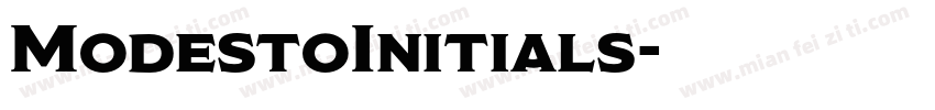ModestoInitials字体转换