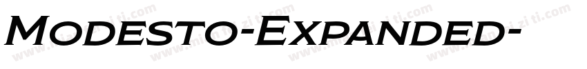 Modesto-Expanded字体转换
