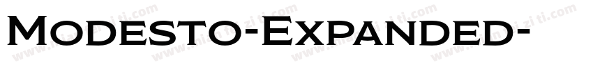 Modesto-Expanded字体转换