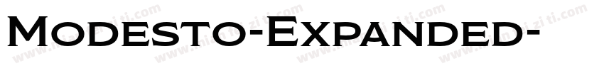 Modesto-Expanded字体转换