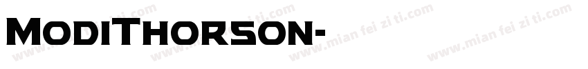 ModiThorson字体转换