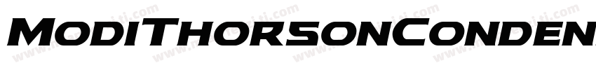 ModiThorsonCondensedItalic字体转换