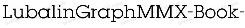 LubalinGraphMMX-Book字体转换