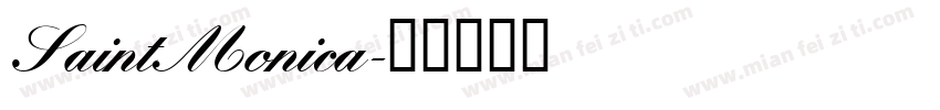 SaintMonica字体转换