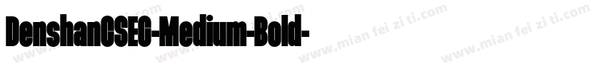 DenshanCSEG-Medium-Bold字体转换
