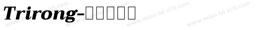 Trirong字体转换