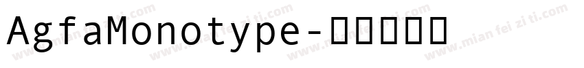 AgfaMonotype字体转换