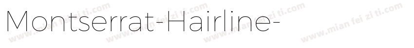 Montserrat-Hairline字体转换
