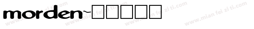 morden字体转换