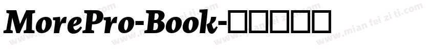 MorePro-Book字体转换