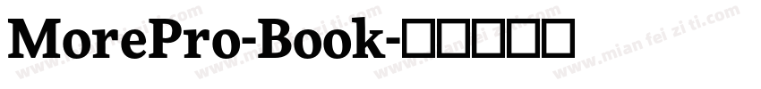 MorePro-Book字体转换