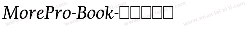 MorePro-Book字体转换