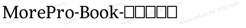 MorePro-Book字体转换