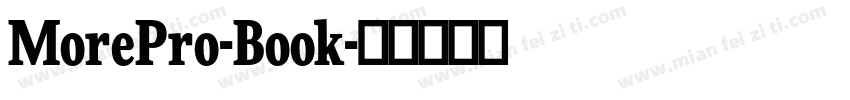 MorePro-Book字体转换