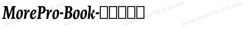 MorePro-Book字体转换