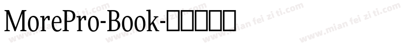 MorePro-Book字体转换