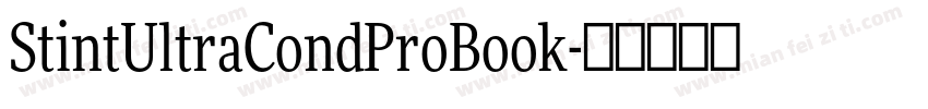 StintUltraCondProBook字体转换