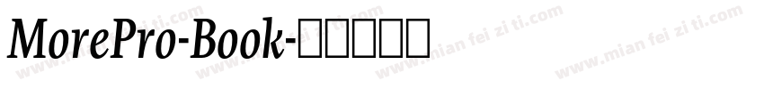 MorePro-Book字体转换
