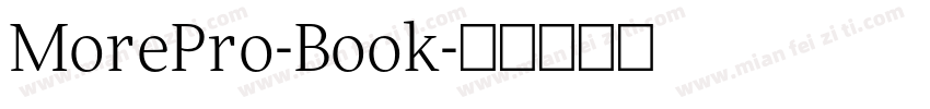 MorePro-Book字体转换