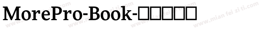MorePro-Book字体转换