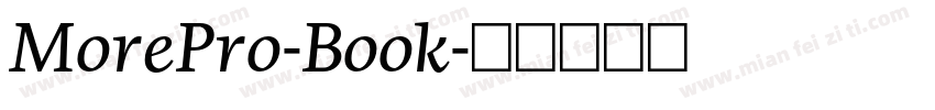 MorePro-Book字体转换