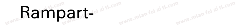 壁磊Rampart字体转换