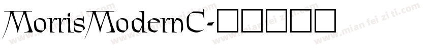 MorrisModernC字体转换