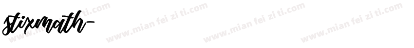 stixmath字体转换