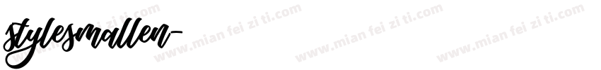 stylesmallen字体转换