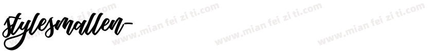 stylesmallen字体转换