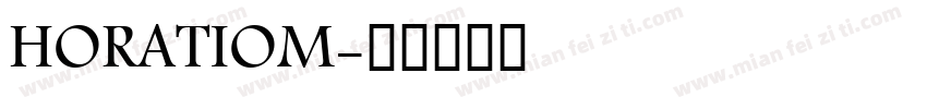 HORATIOM字体转换