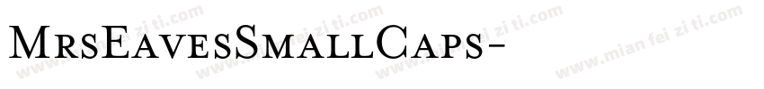 MrsEavesSmallCaps字体转换