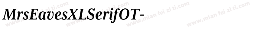 MrsEavesXLSerifOT字体转换