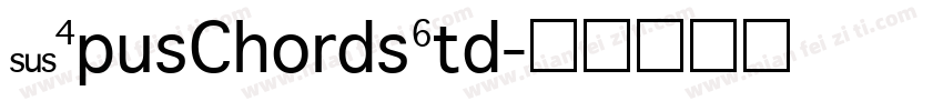 OpusChordsStd字体转换