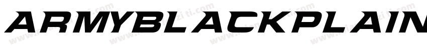 ArmyBlackPlain字体转换
