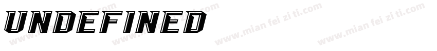 Undefined-常规字体转换