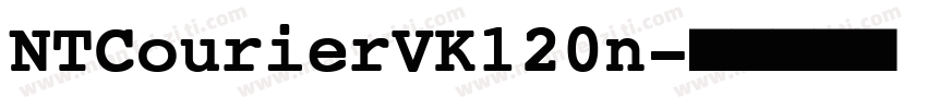 NTCourierVK120n字体转换