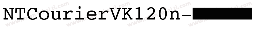 NTCourierVK120n字体转换