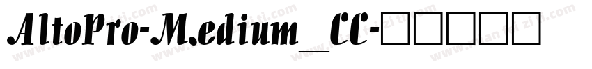 AltoPro-Medium_CC字体转换