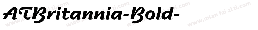 ATBritannia-Bold字体转换