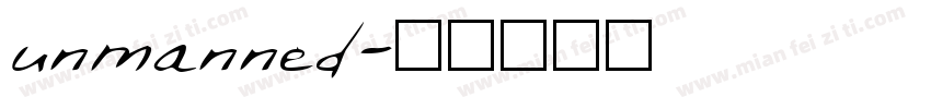 unmanned字体转换