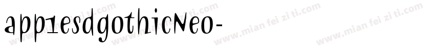 app1esdgothicNeo字体转换