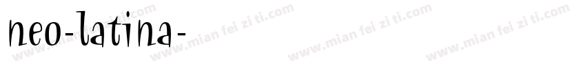 neo-latina字体转换