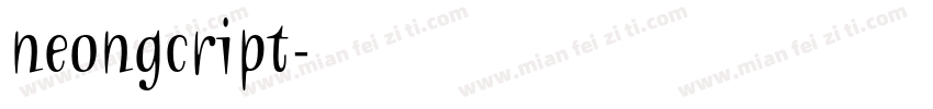 neongcript字体转换