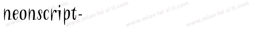 neonscript字体转换