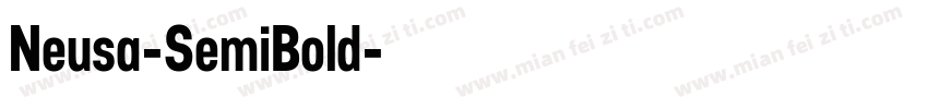 Neusa-SemiBold字体转换