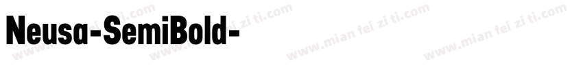 Neusa-SemiBold字体转换
